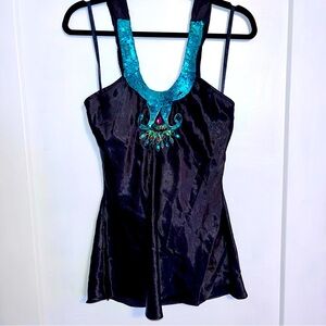 Charlotte Russe sequin halter tie top size medium